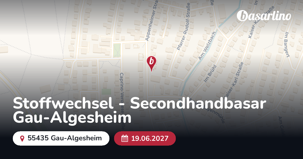 Stoffwechsel - Secondhandbasar Gau-Algesheim
